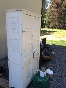 Given A Gift ~ Refinishing an old jelly cupboard