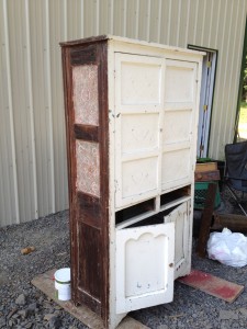 Given A Gift ~ Refinishing an old jelly cupboard
