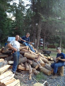 Given A Gift ~ Taking a break from choppin firewood