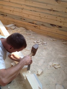 Given A Gift ~ Mountain Man doing more chiseling for the perfect fit