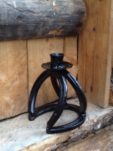 Given A Gift ~ Rocking GT Designs Single Horseshoe Candle Holder